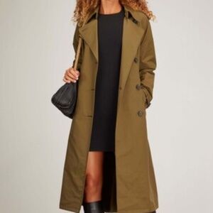 Nili Lotan - Size Medium - Olive Green Tanner Trench